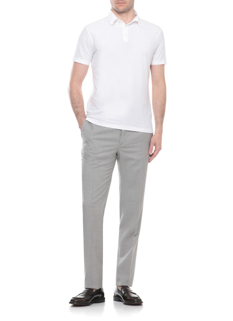 Incotex Grey Wool Pants