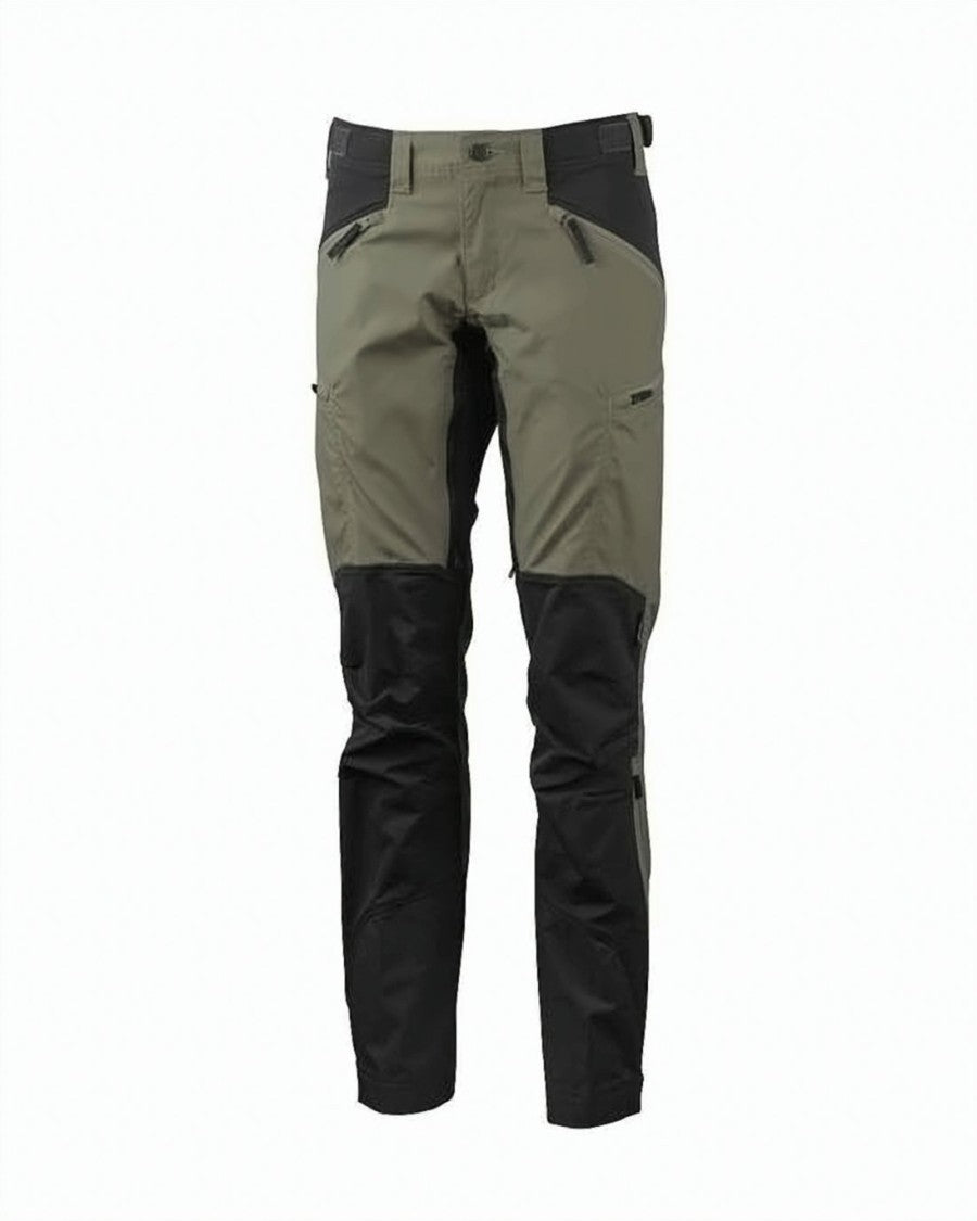 Lundhags Two-Tone Utility Straight Pants With Zippered Pockets
