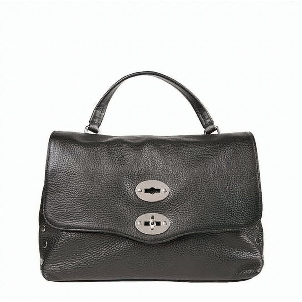 Zanellato Textured Hammered Leather Handbag With Adjustable Strap
