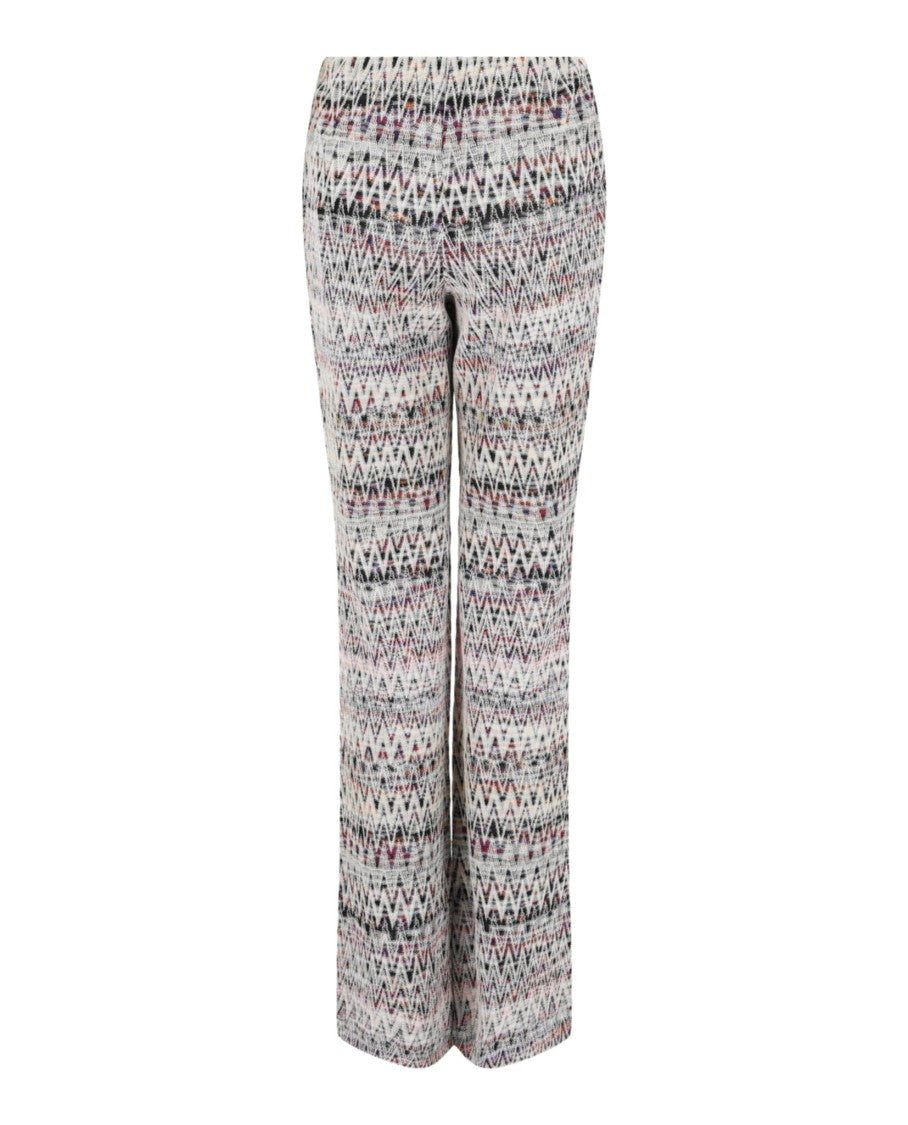 M Missoni Zig Zag Patterned Flared-Leg Pants