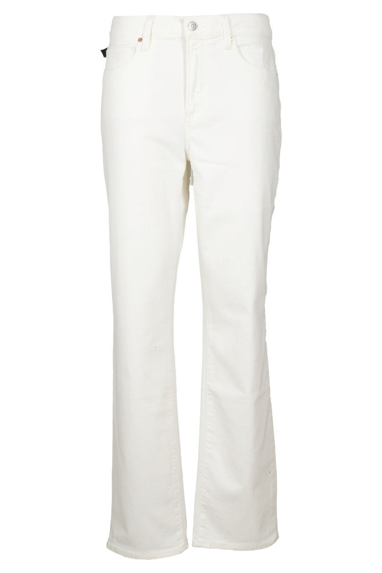 Paige Relaxe Noella Ecru Pants With Five-Pocket Design