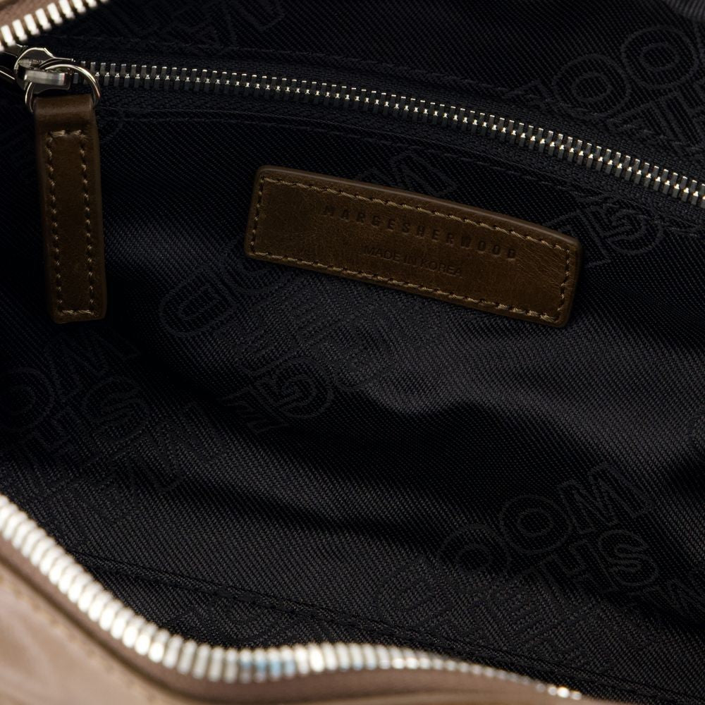 Margesherwood Soft Baguette Shoulder Bag - Leather - Brown