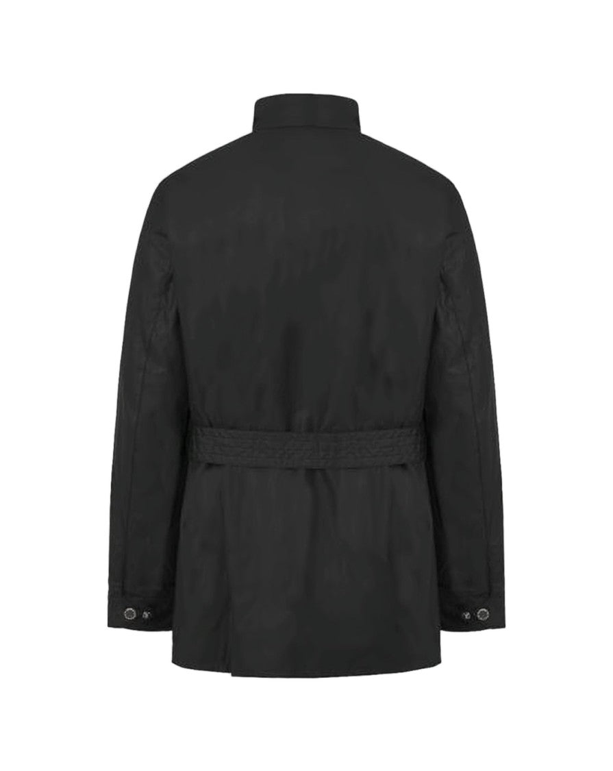 Barbour Structured Black Barbour Leather Jacket