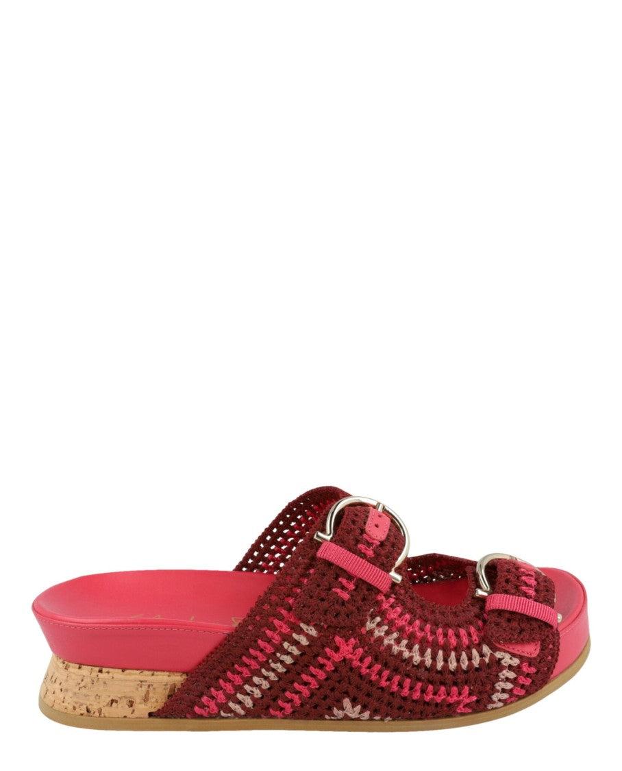 Ferragamo Shaula Crochet Sandals