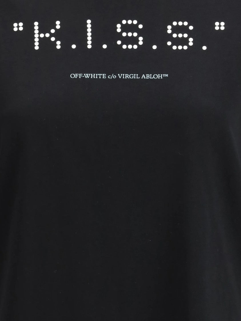 Off-White Kiss Quote Reg Cotton Cotton T-Shirt