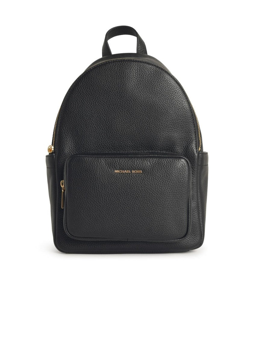 Michael Michael Kors 'Tanner' Medium Backpack In Black Hammered Leather