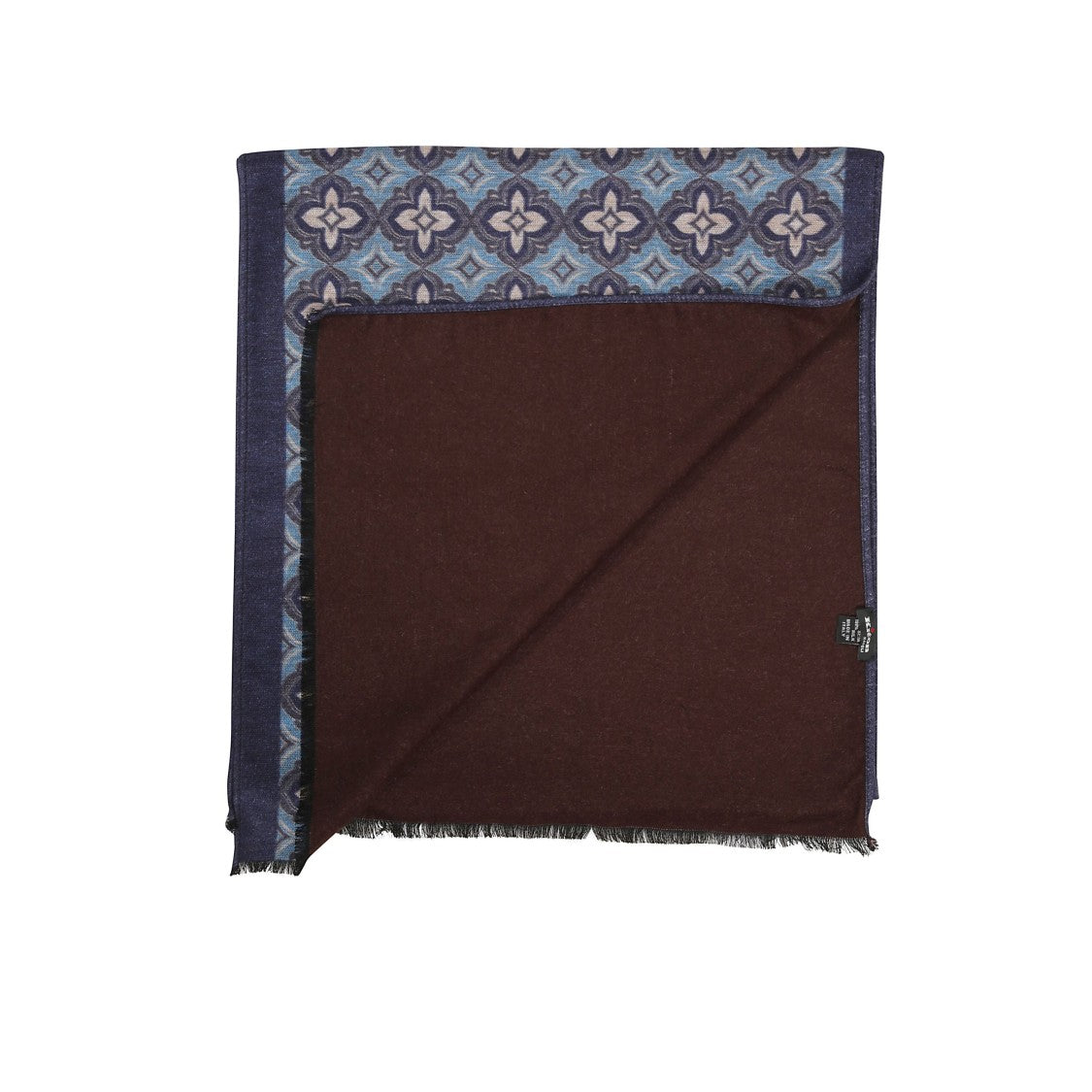 Kiton Abstract Geometric Cashmere Scarf