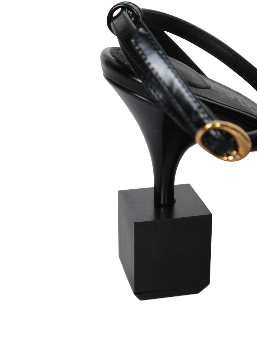 Jacquemus Sculptural Heel Sandals With Elegant Ankle Strap