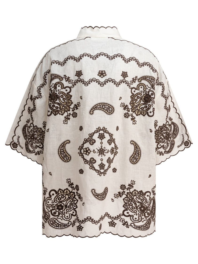Zimmermann Ascension Embroidered Shirt