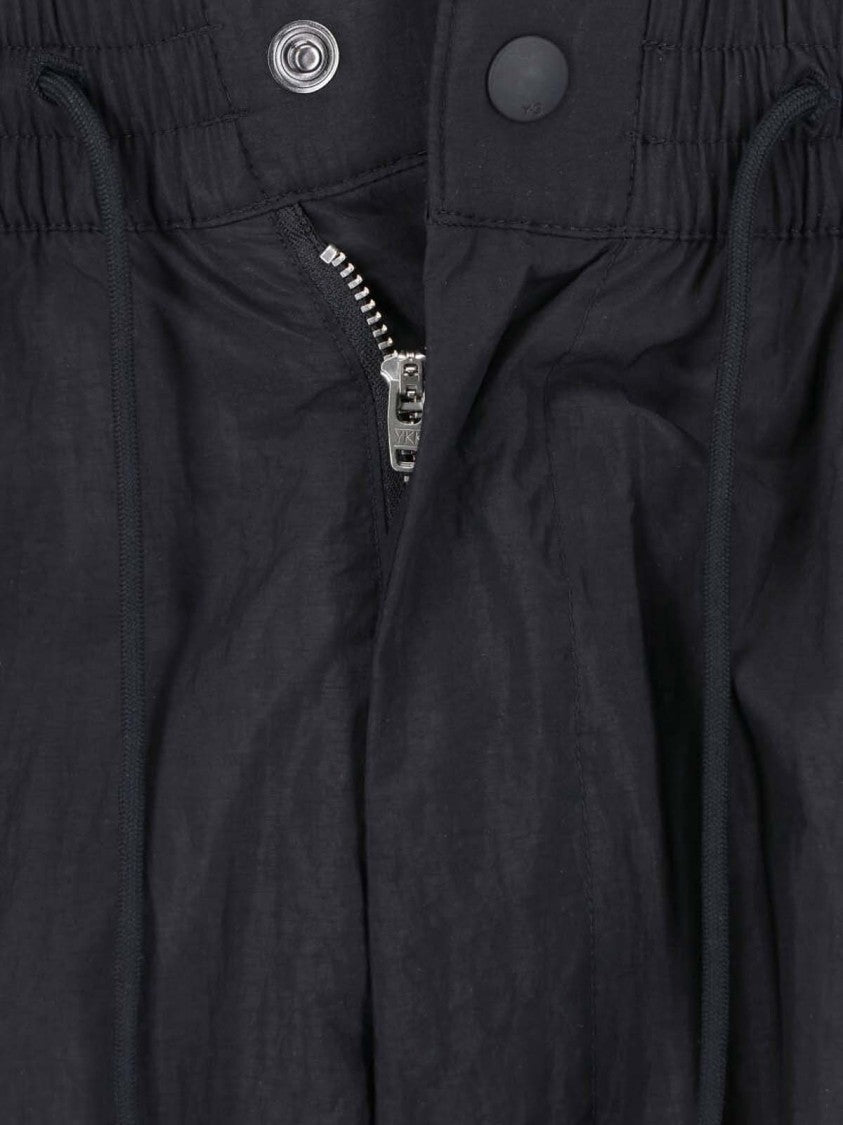 Y-3 Black Gradient 3 Stripes Wide-Leg Pants