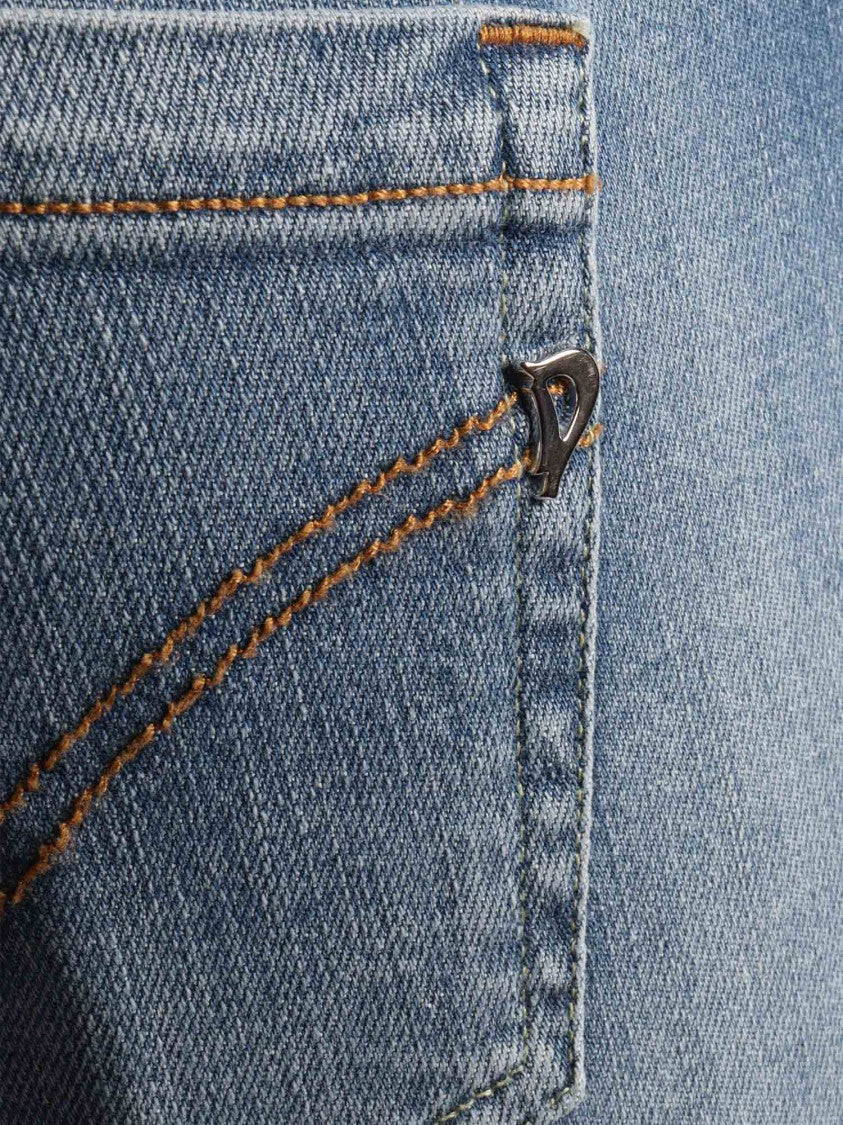 Dondup Monroe Slim Fit Cuffed Jeans