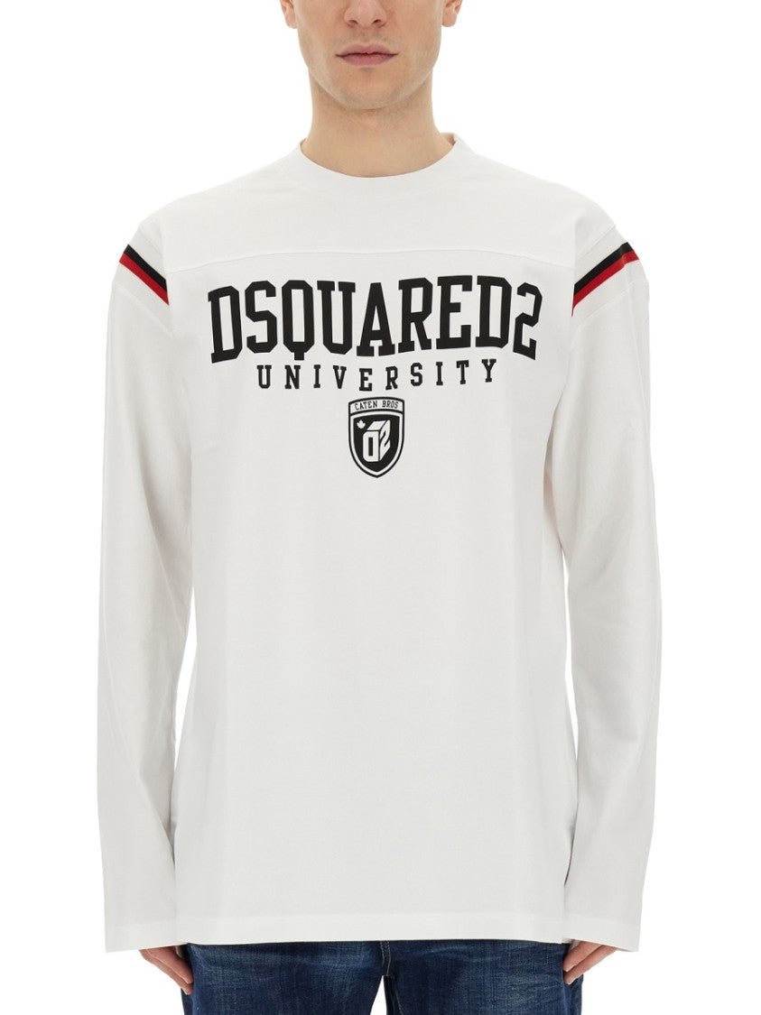 Dsquared2 Logo-Embellished Cotton Sweatshirt
