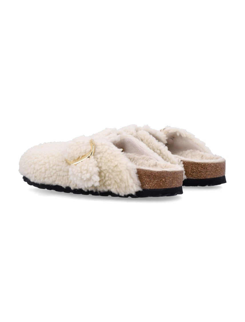 Birkenstock Boston Big Buckle Teddy Shearling Slip-On Shoes
