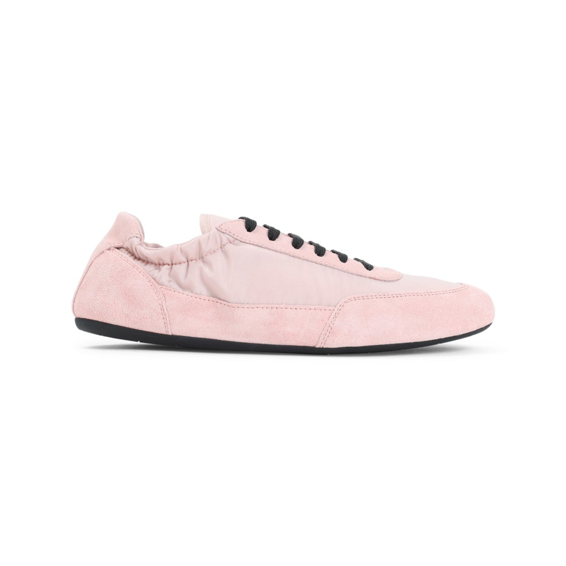 Prada Soft Calf Leather Sneakers With Engraved Logo