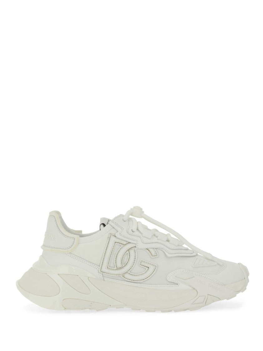 Dolce & Gabbana Chunky Sneakers With Layered Upper And Raised Logo