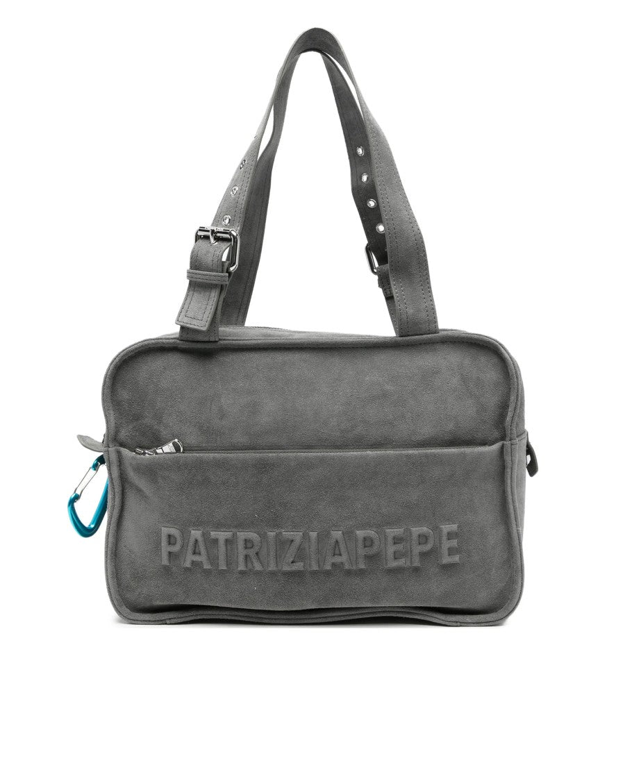 Patrizia Pepe Suede Imperfection Handbag