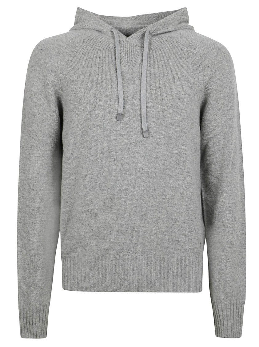 Tom Ford Seamless Cashmere Hooded Sweater With Relaxed Fit
