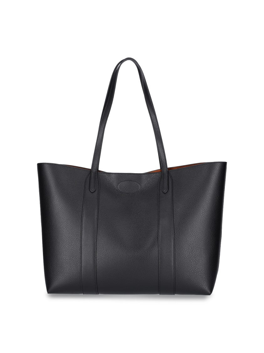Mulberry Black Bayswater Grain Leather Tote Bag