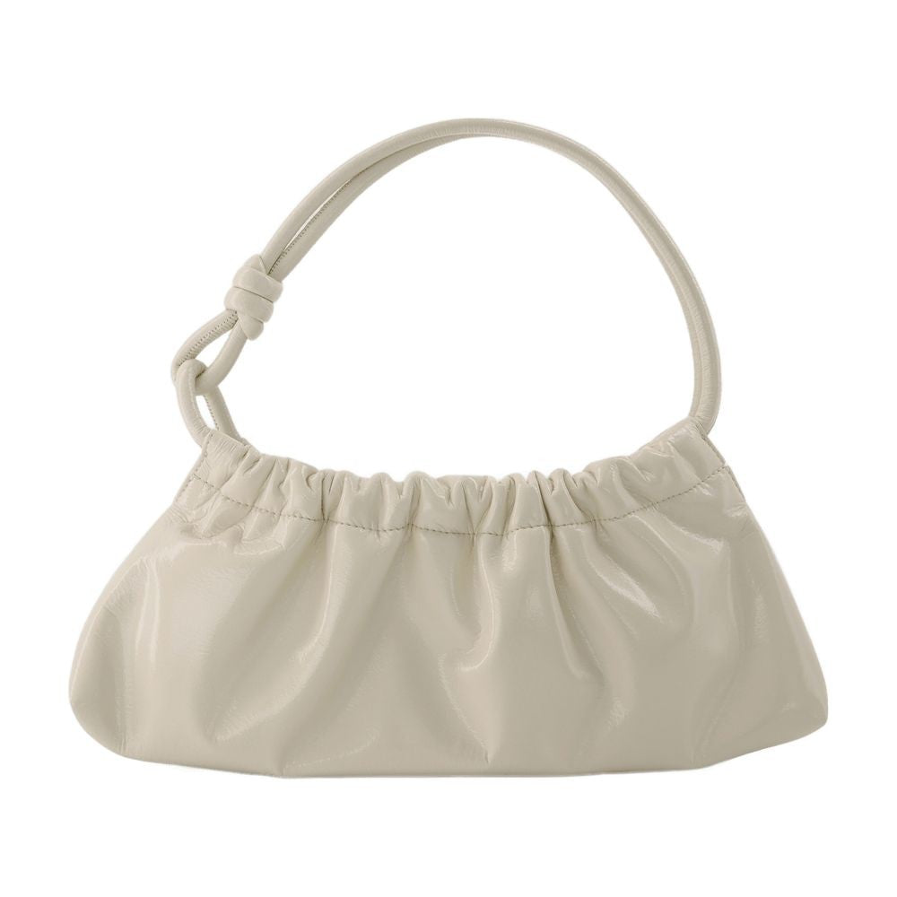 Nanushka Valerie Bag In Cream Patent Vegan Leather