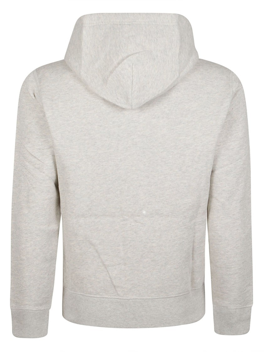 Polo Ralph Lauren Heathered Zip-Up Cotton-Blend Hoodie