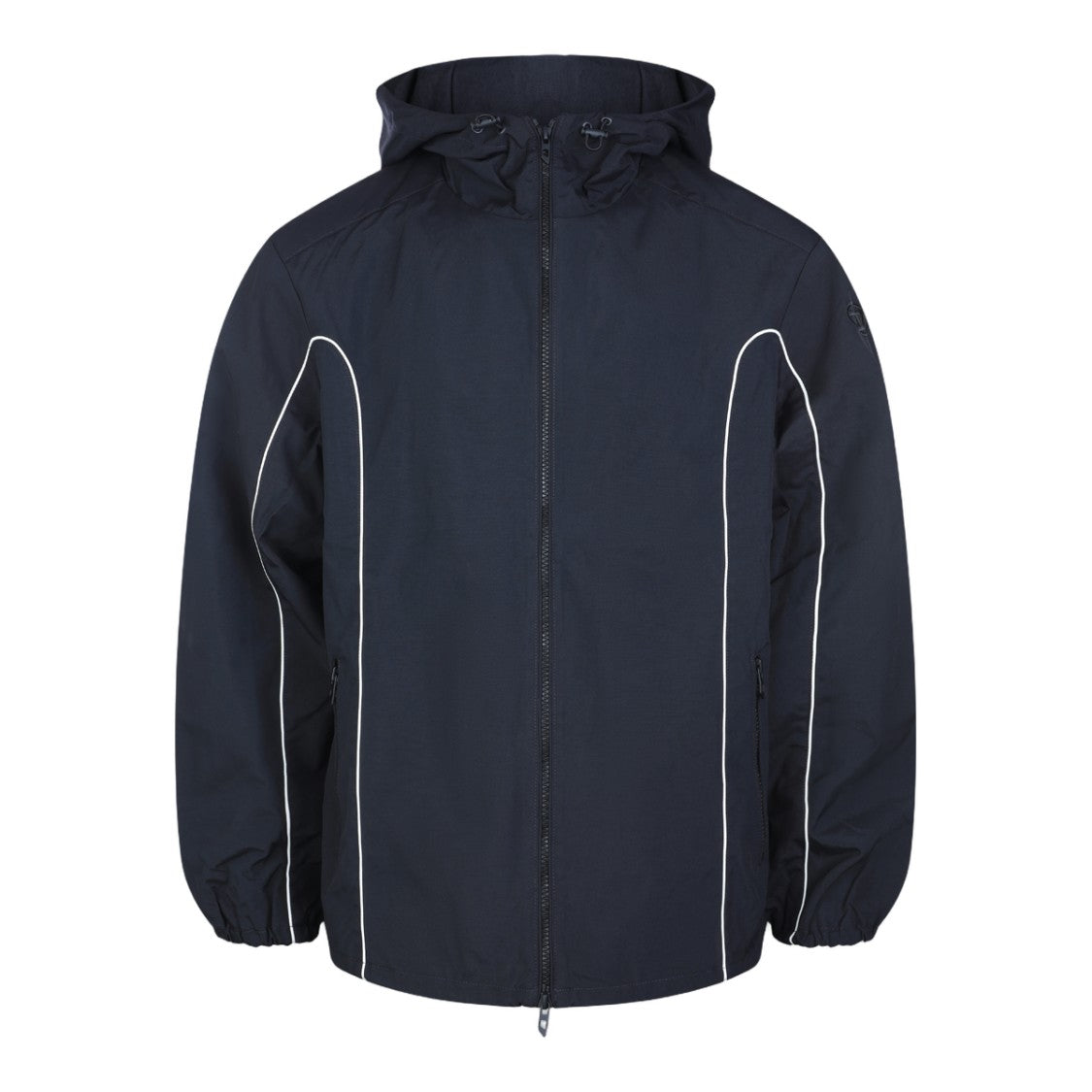 Diesel Structured Black Jacket With Minimalist Design