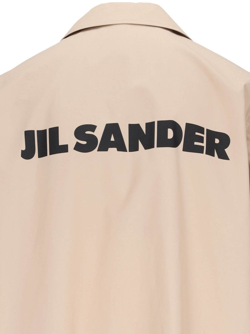 Jil Sander Logo Trench Coat – Beige