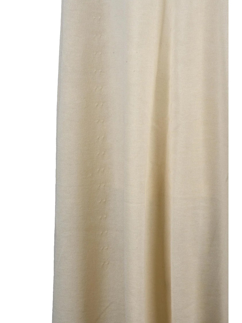 Suncoo Long Knit Skirt With Fluid Fit And Elastic Waistband