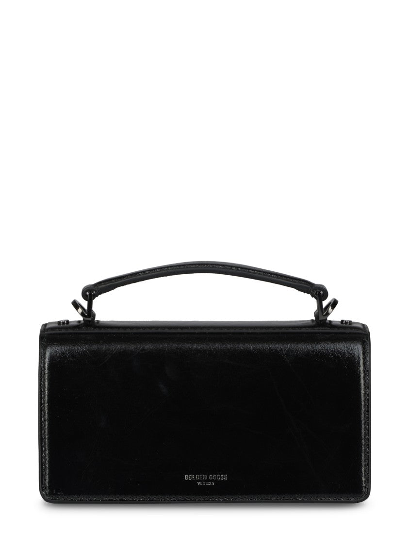 Golden Goose Shiny Black Leather Bag