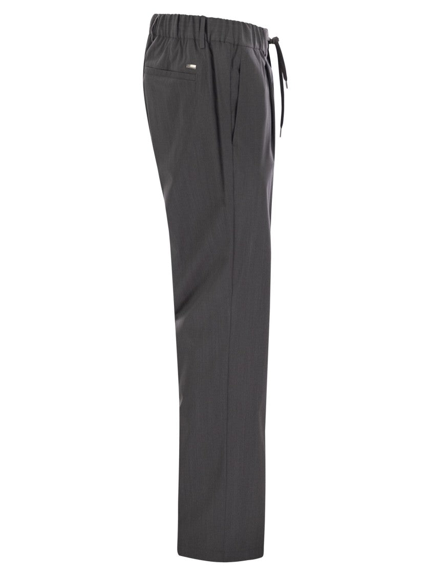 Herno Technical Wool Trousers