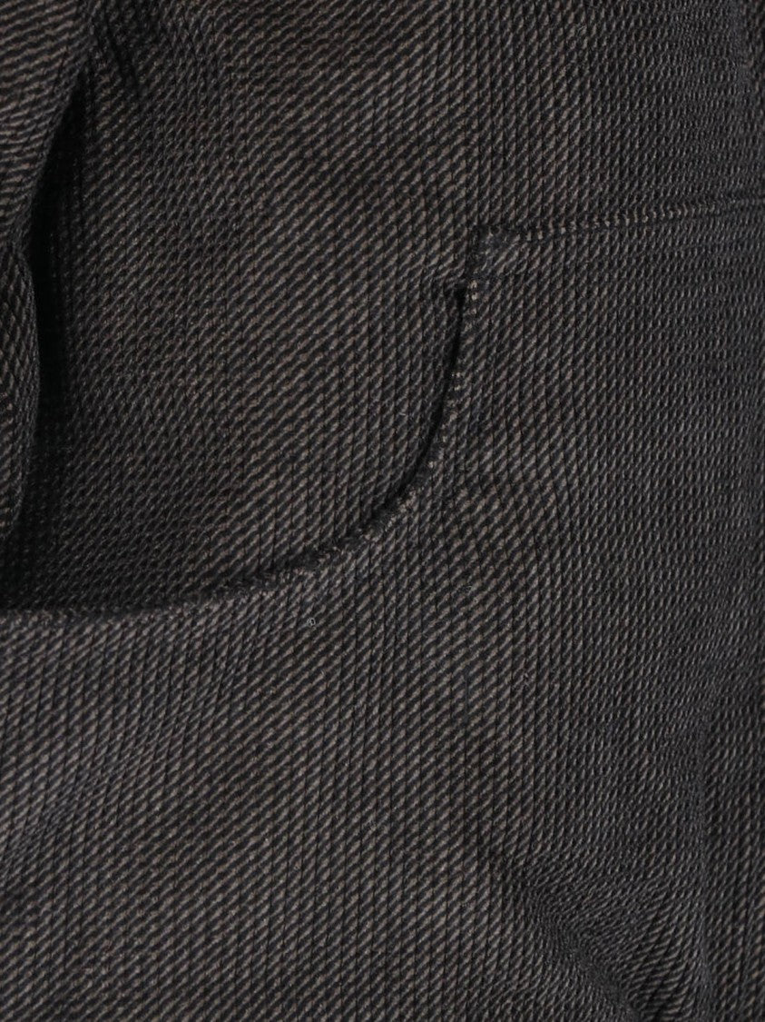 Our Legacy Black Cropped Textured Hooded Jacket
