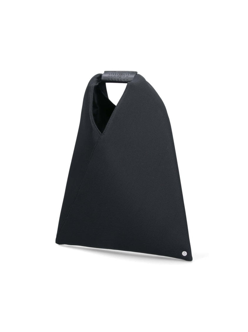 Mm6 By Maison Margiela Triangular-Shaped Black Bag With Structured Silhouette