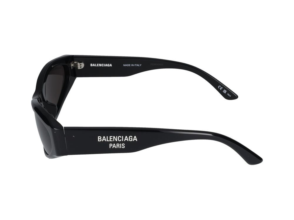 Balenciaga Black Bold Acetate Frames Cat-Eye Sunglasses