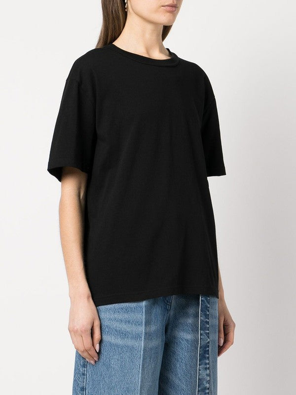 Alexander Wang Rubberised Logo Cotton T-Shirt