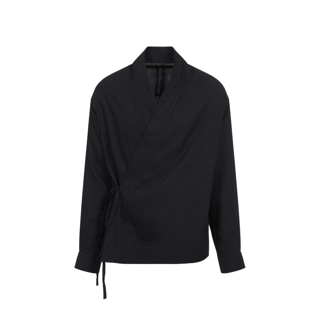 Mordecai Kimono Black Linen Shirt