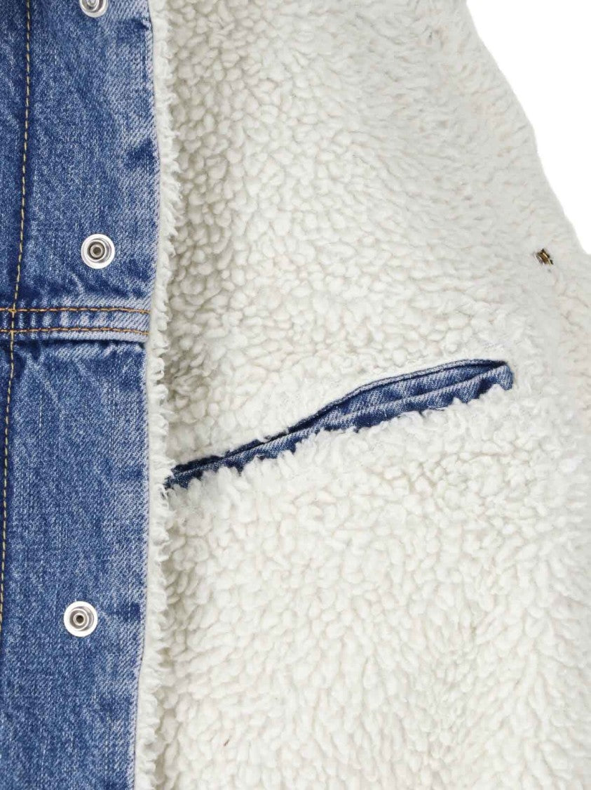 Levi's Strauss Blue Sherpa Trucker Denim Jacket