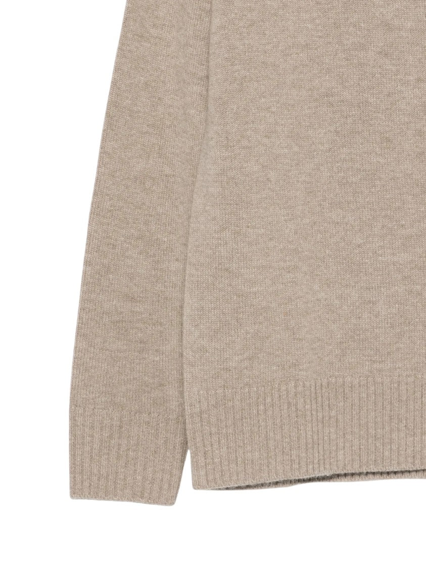 Seventy Venezia Light Brown Dolcevita High-Neck Wool-Blend Sweater