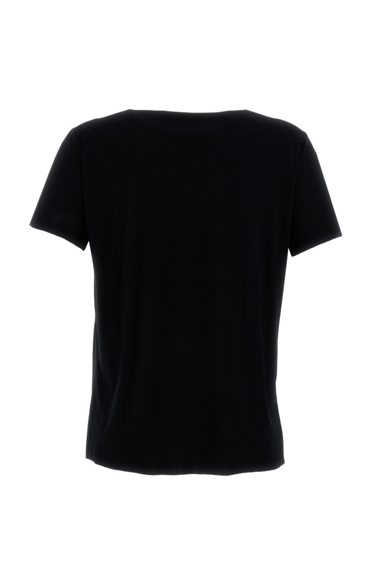 Irie' Classic Black T-Shirt With Round Neckline And Short Sleeves