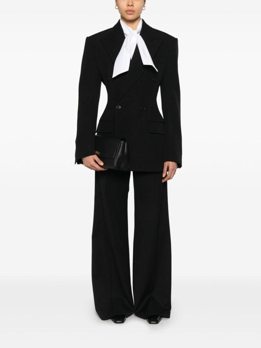 Phoebe Philo Structured Shoulder Tailored Jacket With Double-Breasted Design