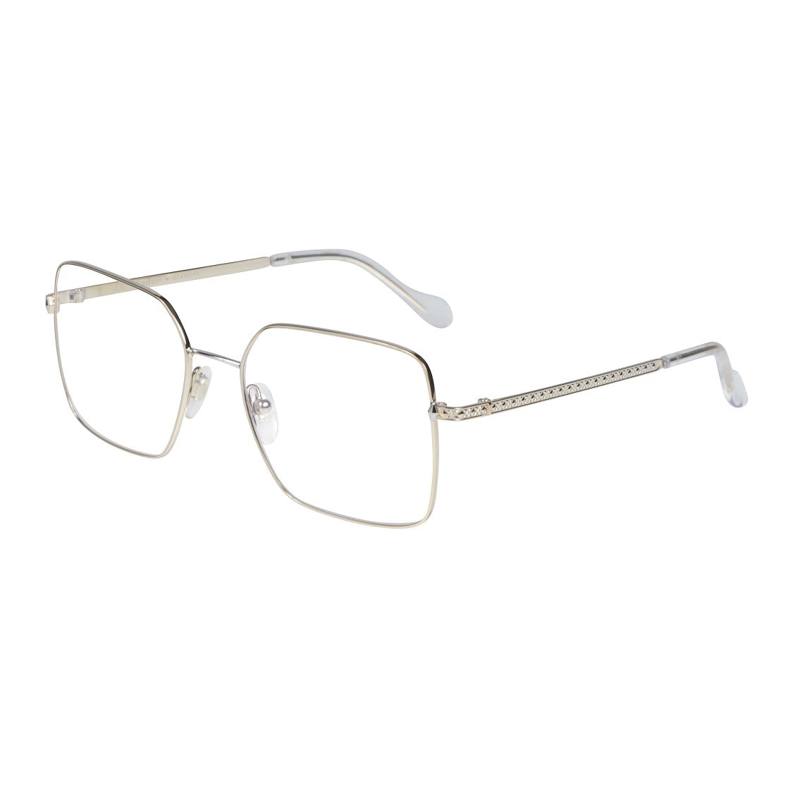 Kador Irys-V Gold Metallic Frame Oversized Square Sunglasses