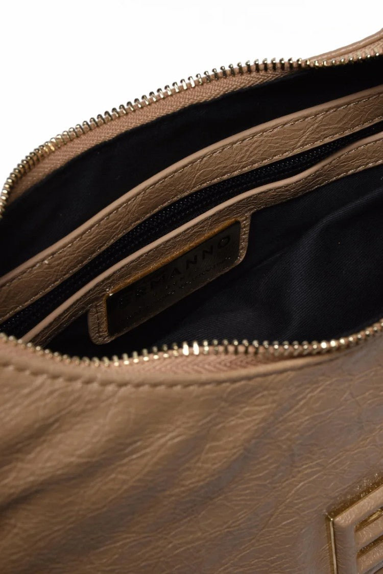 Ermanno Firenze Small Teal Hobo Bag - Beige