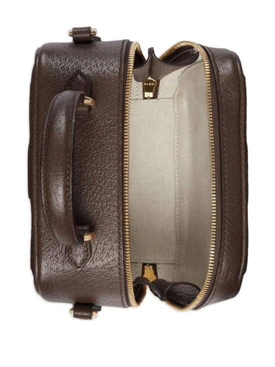 Gucci Structured Monogram Canvas Tote Bag With Detachable Strap