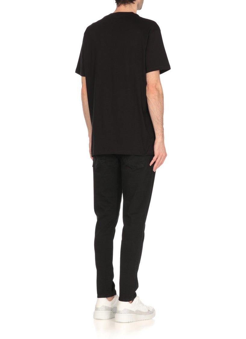 Philipp Plein Black Neck Ss T-Shirt