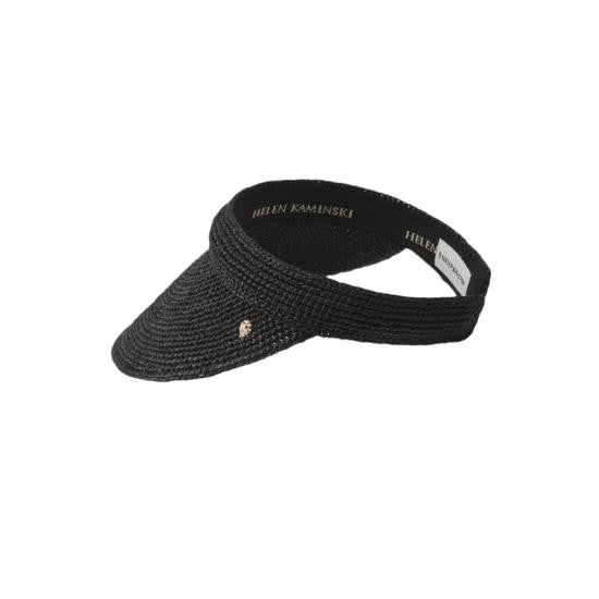Helen Kaminski Woven Raffia Sun Visor With Curved Brim