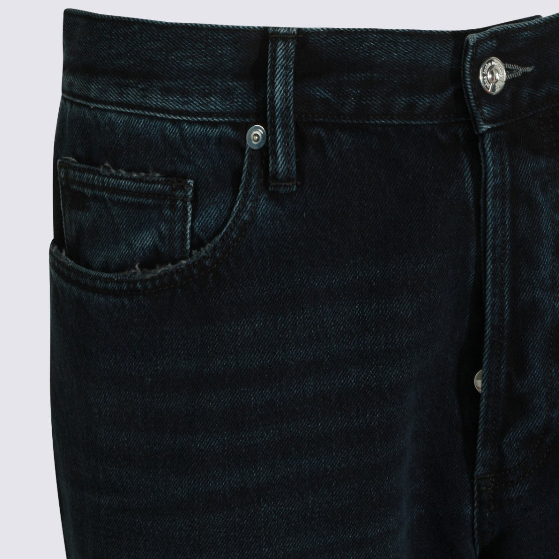 Nine In The Morning Straight-Leg Jeans With Subtle Whiskering And Classic Fit