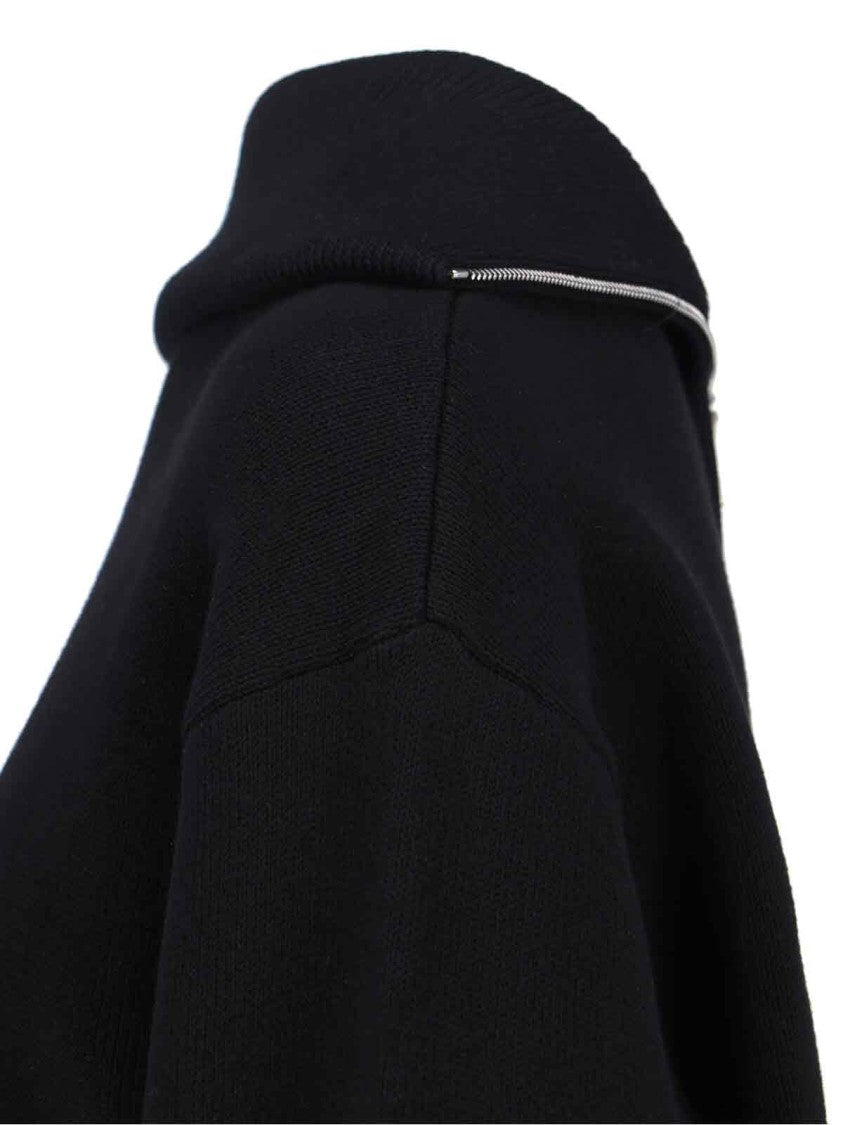 Balenciaga Zip-Back Sweater – Black