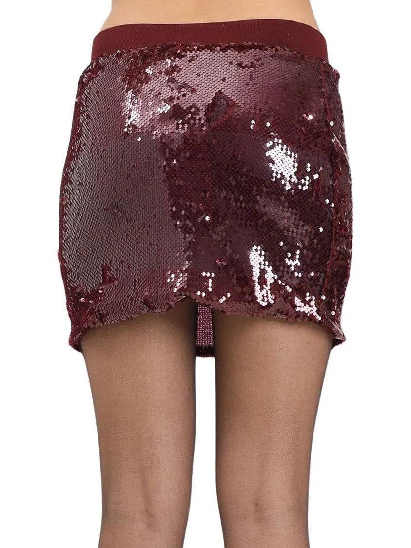 Akep Sequin-Embellished Mini Skirt With Stretchy Waistband