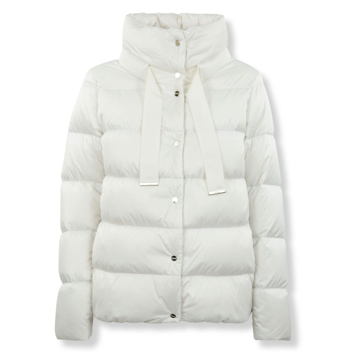 Herno Cape-Style Down Jacket In Smooth Satin