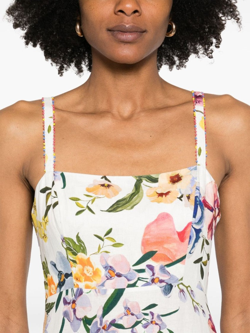 Farm Rio Greek Garden Long Dress