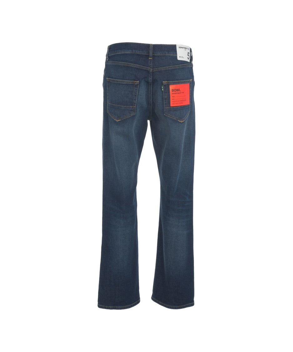 Department Five Straight Leg Denim Jeans With Classic Five-Pocket Design