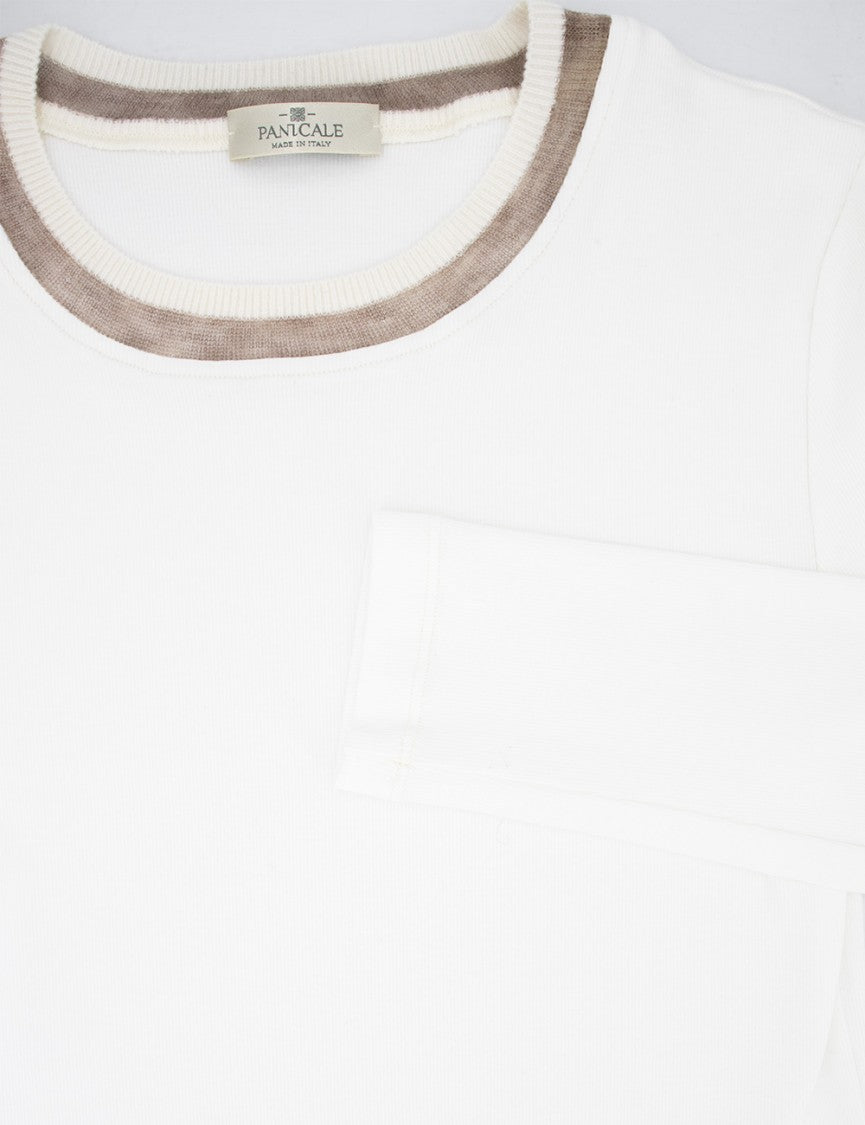 Panicale Cloud Knit Shirt With Lurex Detailing